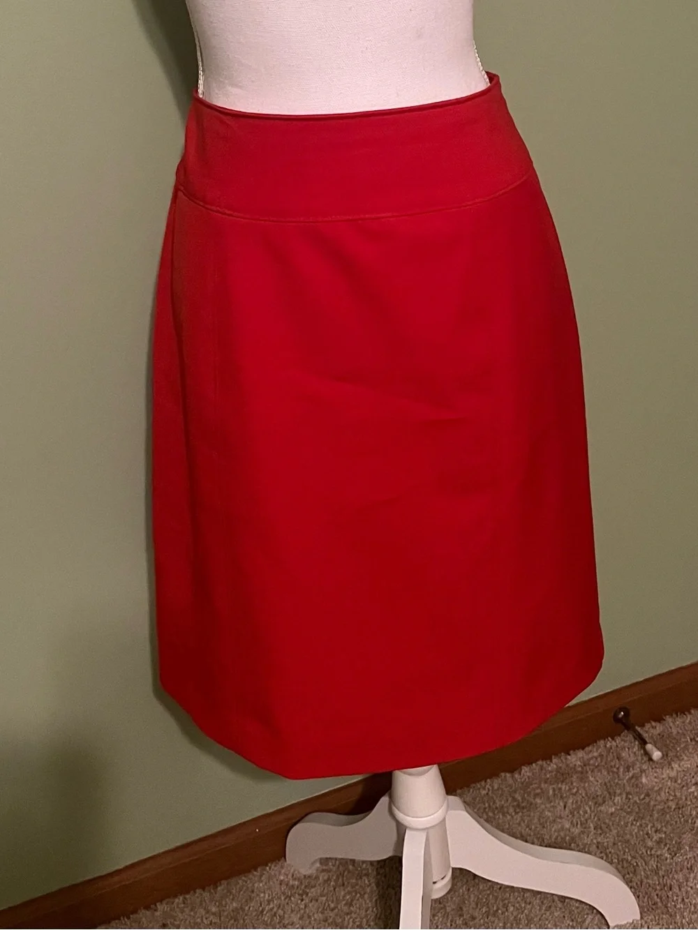 Orange Classic A-Line Skirt - Worthington - Size 12